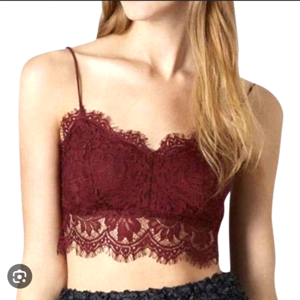 Top Shop Lace Crop Top